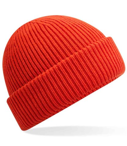 BB508R FIR ONE - Beechfield Recycled Wind Resistant Breathable Elements Beanie - Fire Red
