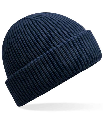 BB508R FNA ONE - Beechfield Recycled Wind Resistant Breathable Elements Beanie - French Navy