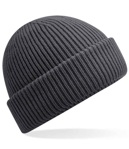 BB508R GPH ONE - Beechfield Recycled Wind Resistant Breathable Elements Beanie - Graphite Grey