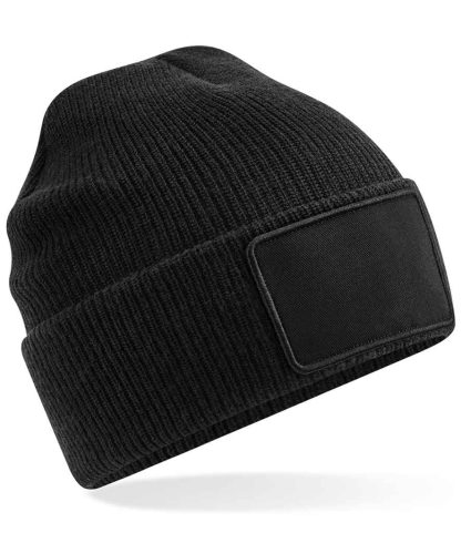 BB540 BLK ONE - Beechfield Removable Patch Thinsulate™ Beanie - Black