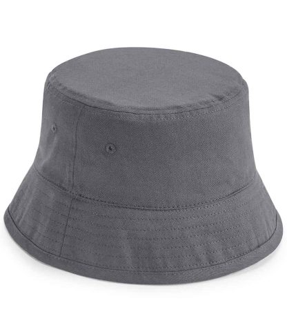 BB90N GPH S/M - Beechfield Organic Cotton Bucket Hat - Graphite Grey