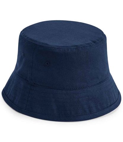 BB90N NAV S/M - Beechfield Organic Cotton Bucket Hat - Navy
