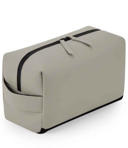 BG332 CLY ONE - BagBase Matte PU Toiletry/Accessory Case - Clay