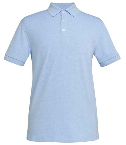BK613 SKM S - Brook Taverner Hampton Premium Cotton Polo Shirt - Sky Marl