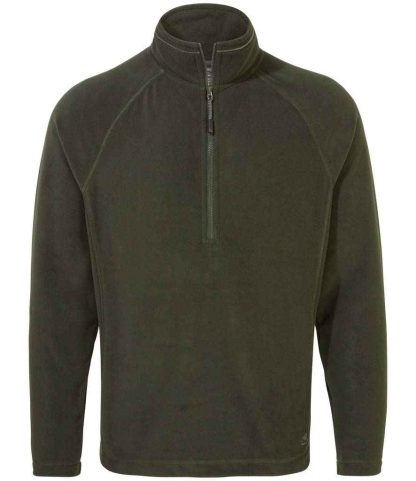 CR317 DCG XS - Craghoppers Expert Corey 200 Half Zip Micro Fleece - Dark Cedar Green
