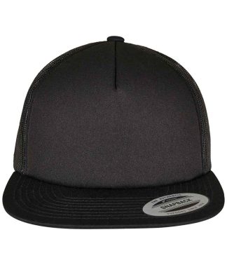 F6005FF BLK ONE - Flexfit Foam Trucker Cap - Black