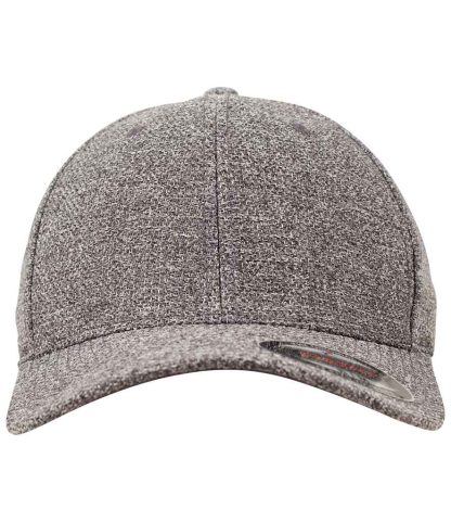 F6355 DHE S/M - Flexfit Melange Cap - Dark Heather Grey