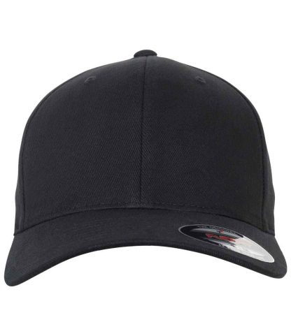 F6377 BLK S/M - Flexfit Brushed Twill Cap - Black