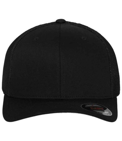 F6511 BLK S/M - Flexfit Mesh Trucker Cap - Black