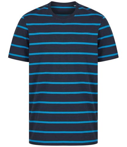 FR136 NV/MR XS - Front Row Striped T-Shirt - Navy/Marine Blue