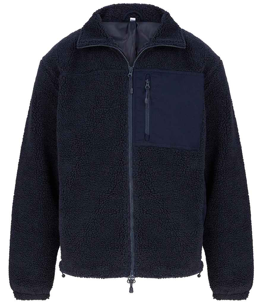 Front Row Recycled Sherpa Fleece Jacket - Workwear Giant