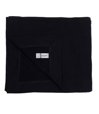 GD105 BLK ONE - Gildan HeavyBlend™ Fleece Stadium Blanket - Black