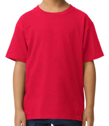 GD15B RED 3=XS - Gildan Kids SoftStyle® Midweight T-Shirt - Red