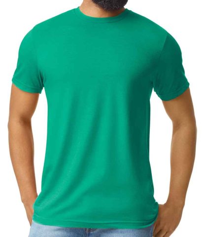 GD16 KMT S - Gildan SoftStyle® CVC T-Shirt - Kelly Mist