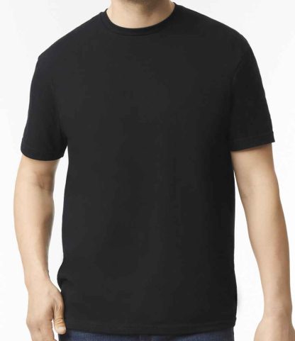 GD16 PHB S - Gildan SoftStyle® CVC T-Shirt - Pitch Black