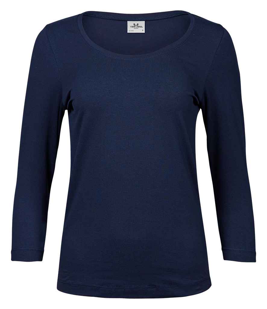 Tee Jays Ladies Stretch 3/4 Sleeve T-Shirt - Workwear Giant